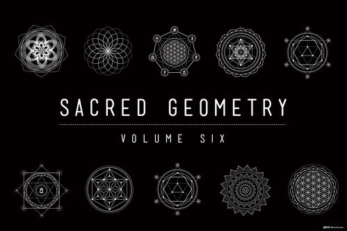 神圣與幾何 矢量素材在宗教抽象線條設計中的應用